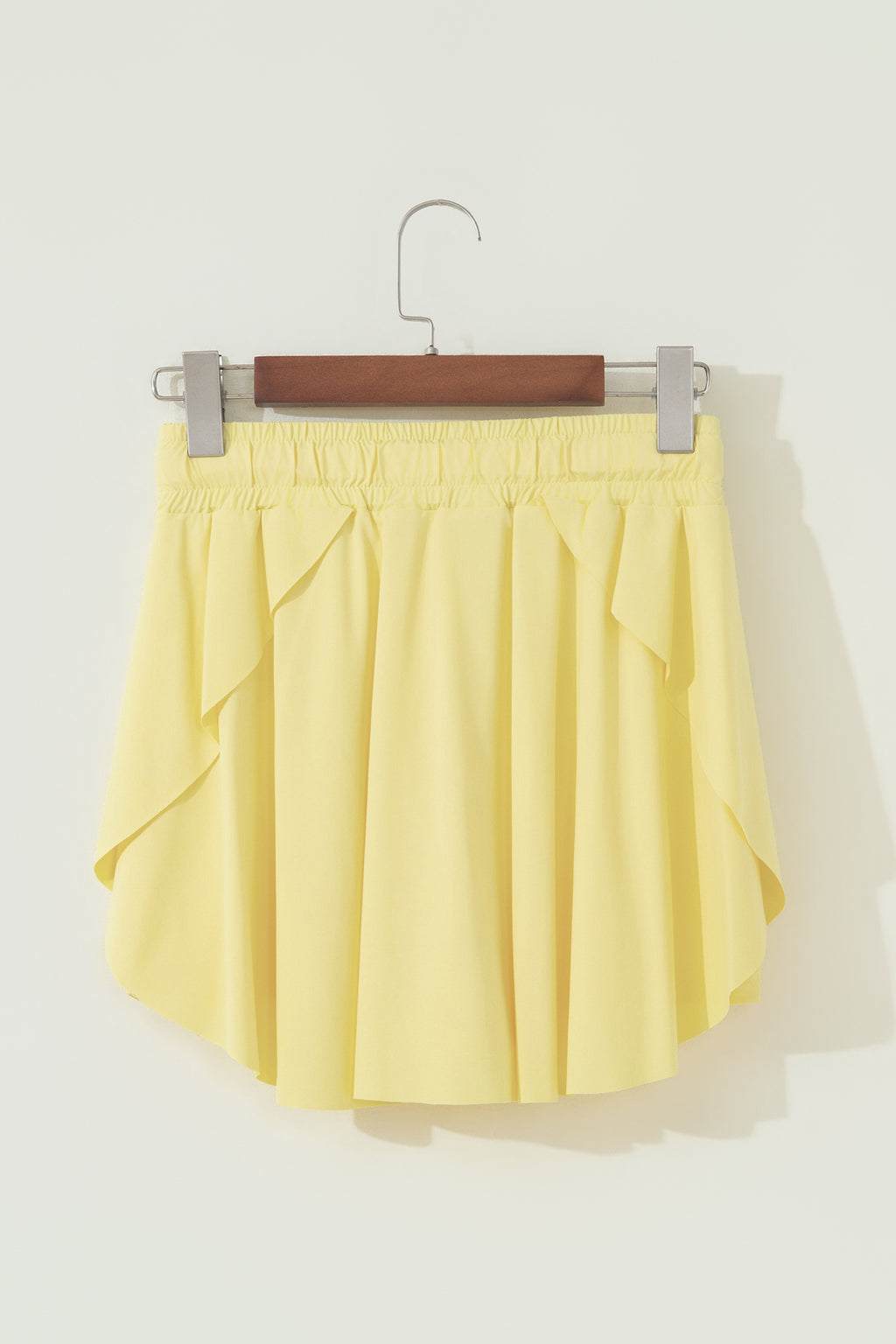 Bonbon Drawstring High Waist Lined Tennis Skort