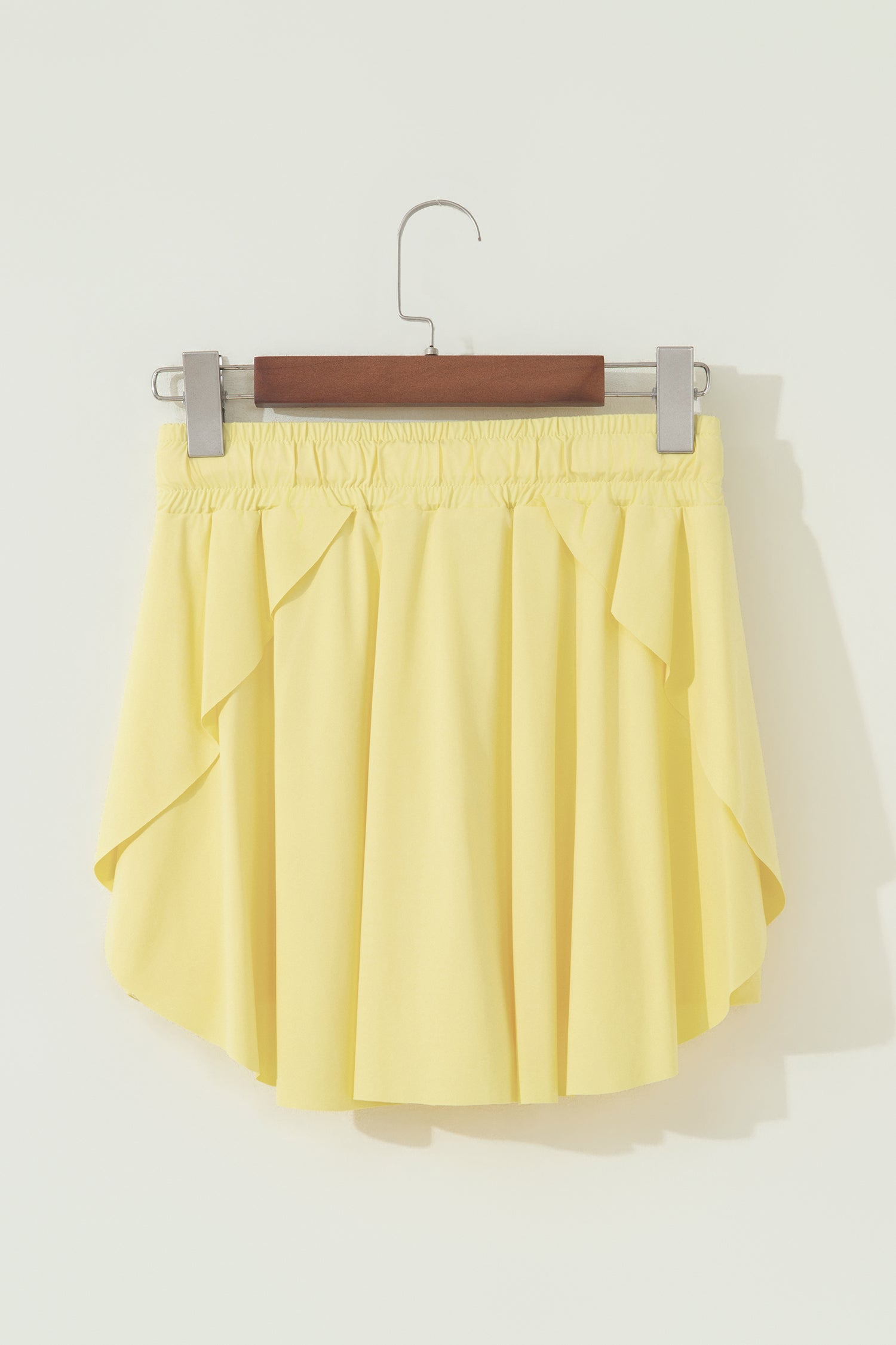 Bonbon Drawstring High Waist Lined Tennis Skort
