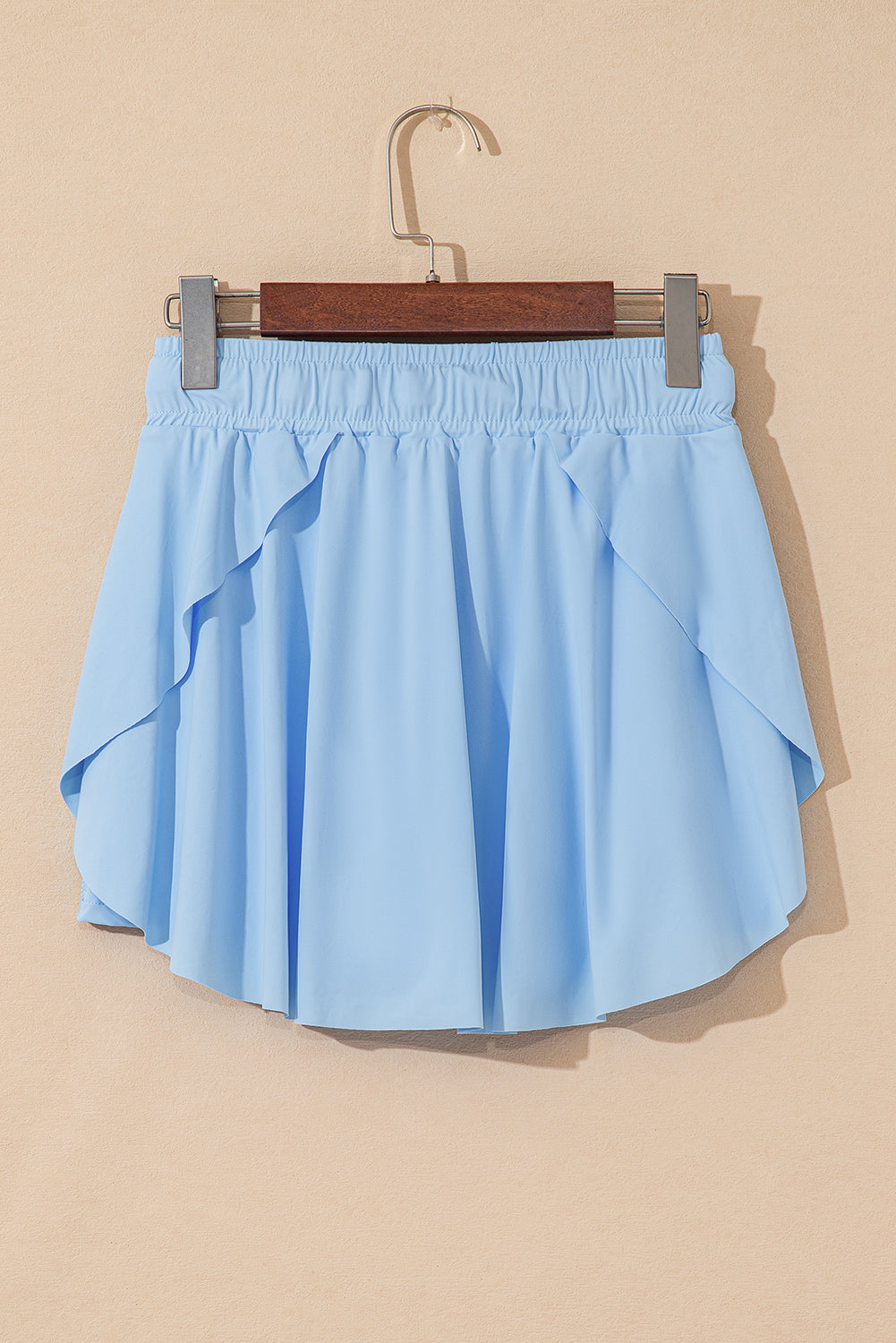 Bonbon Drawstring High Waist Lined Tennis Skort