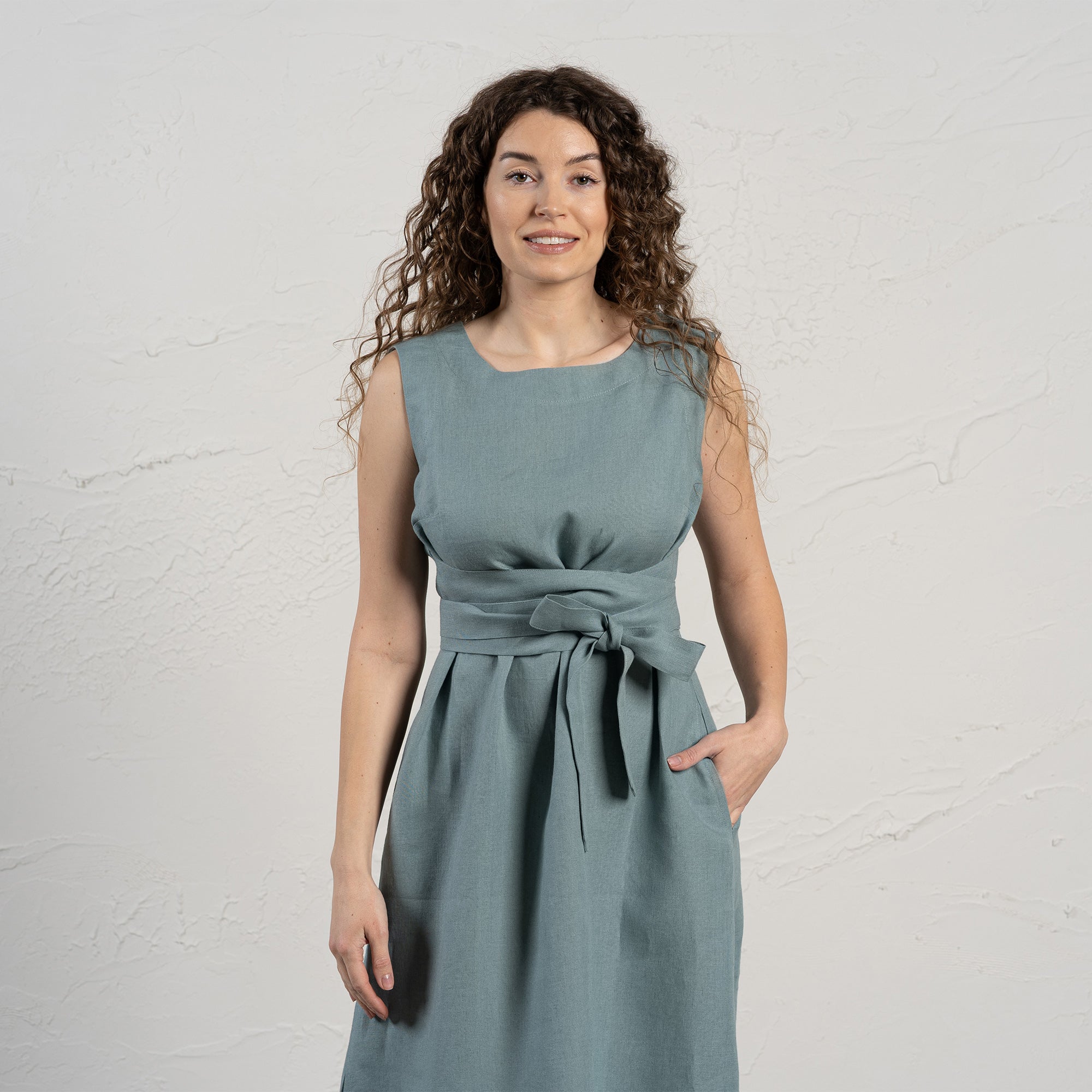 Linen Wrap Dress Hailey