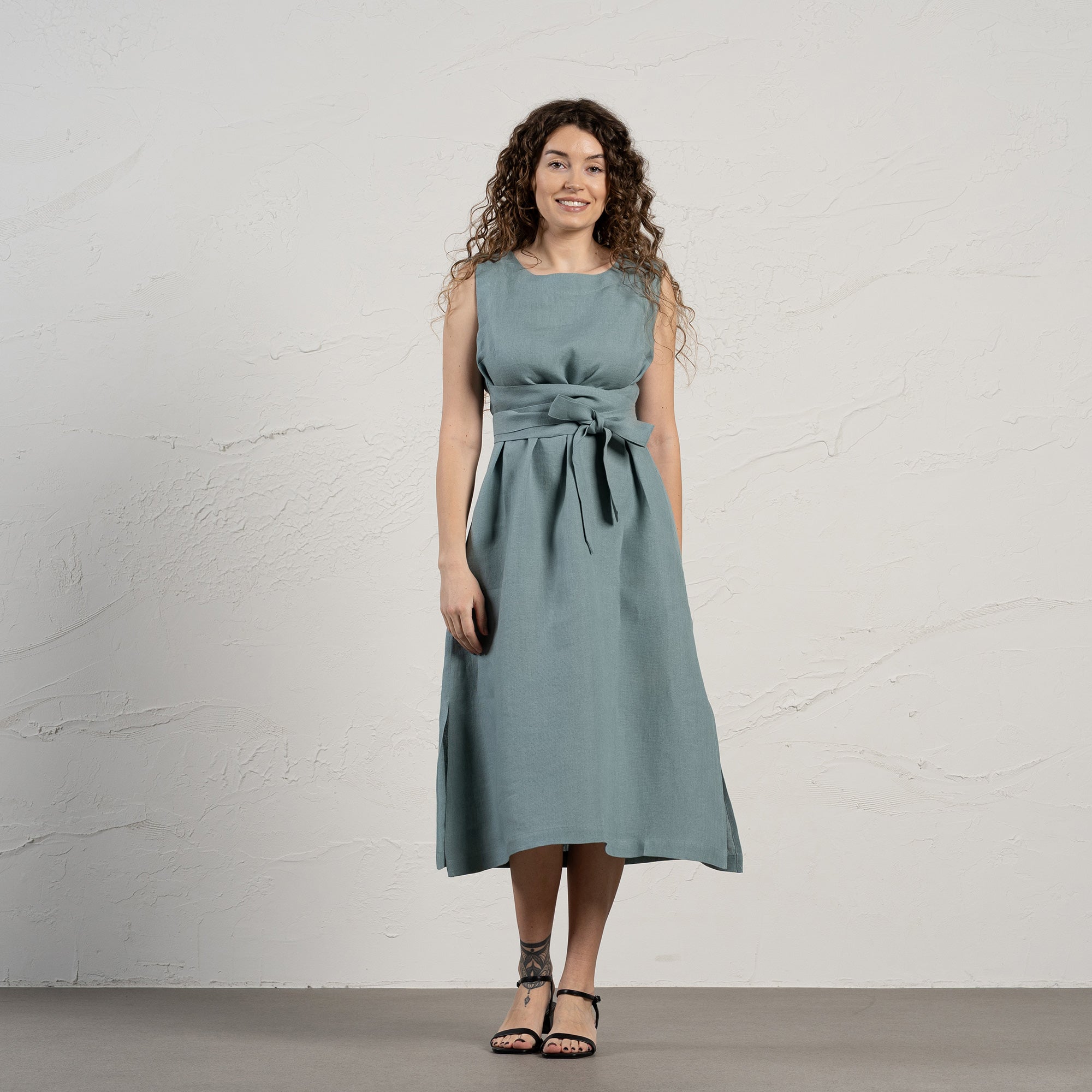 Linen Wrap Dress Hailey