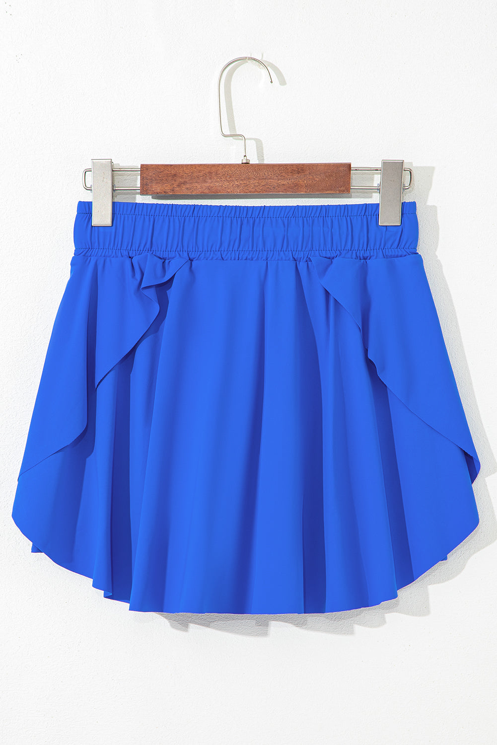 Bonbon Drawstring High Waist Lined Tennis Skort