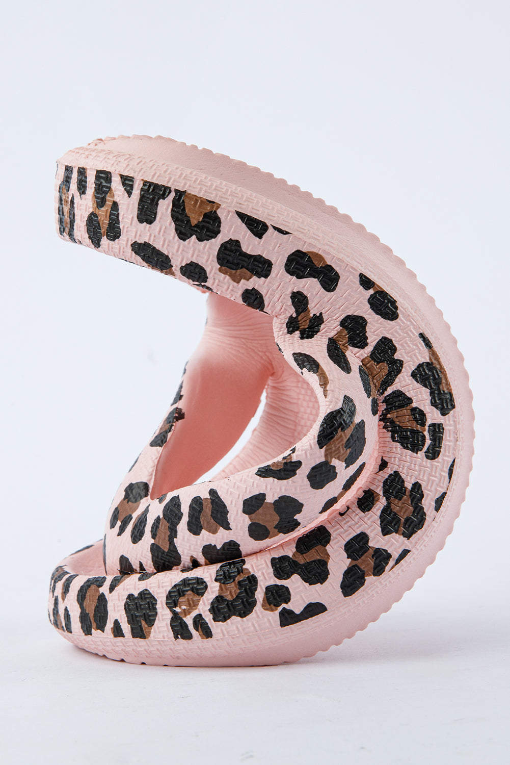 Leopard Print Thick Sole Flip Flops