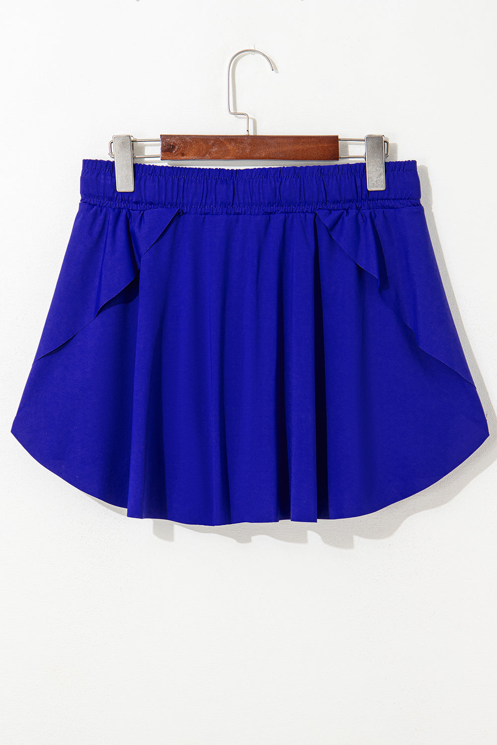 Bonbon Drawstring High Waist Lined Tennis Skort
