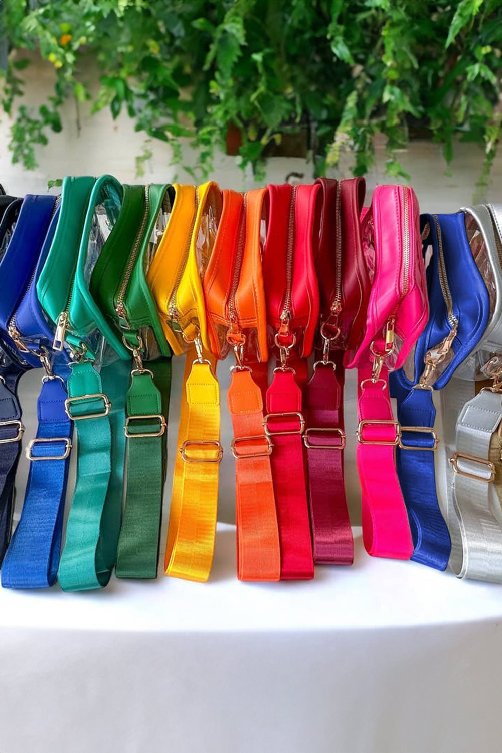 White Clear PVC GAME DAY Summer Fashion Single Shoulder Bag